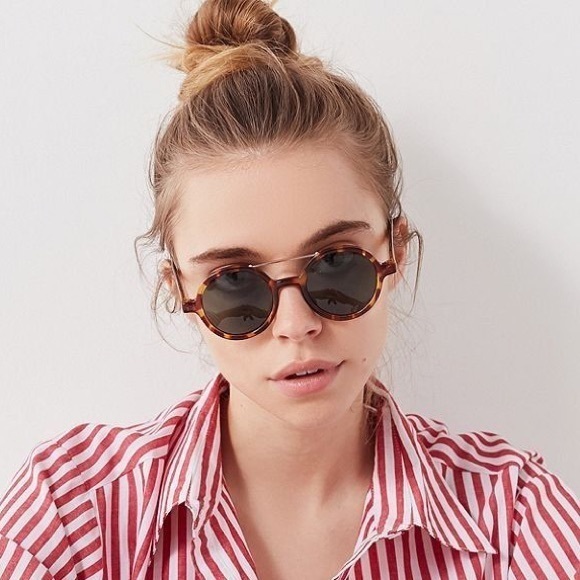 Komono Accessories - KOMONO Vivien Tortoise Demi Sunglasses NEW round brown gold UV400